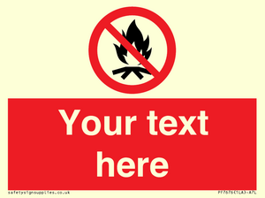 Custom prohibition No campfire